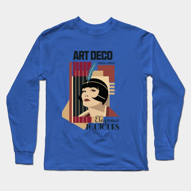 Artdeco Style Long Sleeve T-Shirt by CHromatic.Blend